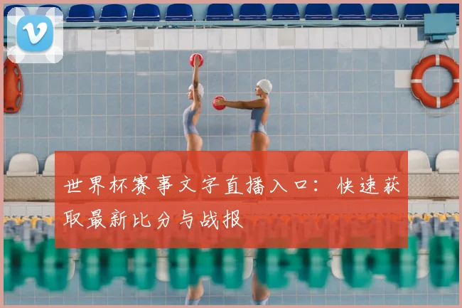 世界杯赛事文字直播入口：快速获取最新比分与战报